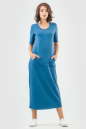 Спортивное платье  синего цвета 6000-3|интернет-магазин vvlen.com