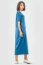 Спортивное платье  синего цвета 6000-3 No2|интернет-магазин vvlen.com