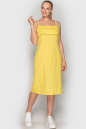 Летнее платье футляр желтого цвета 762 No0|интернет-магазин vvlen.com