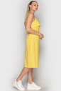 Летнее платье футляр желтого цвета 762 No1|интернет-магазин vvlen.com