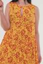 Летнее платье балахон желтого цвета 2540.84 No4|интернет-магазин vvlen.com