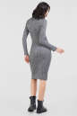 Повседневное платье футляр темно-серого цвета 2431-1.31 No2|интернет-магазин vvlen.com
