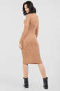 Повседневное платье футляр горчичного цвета 2431-1.31 No2|интернет-магазин vvlen.com