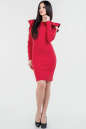 Коктейльное платье футляр красного цвета 2662.47 No1|интернет-магазин vvlen.com