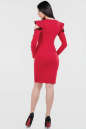 Коктейльное платье футляр красного цвета 2662.47 No3|интернет-магазин vvlen.com