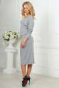 Повседневное платье футляр светло-серого цвета 2478.65 No3|интернет-магазин vvlen.com