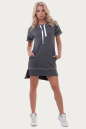 Летнее спортивное платье серого цвета 6004 No1|интернет-магазин vvlen.com