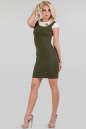 Летнее платье футляр хаки цвета 1133.2 No1|интернет-магазин vvlen.com