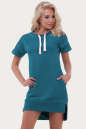 Спортивное платье  голубого цвета 6004|интернет-магазин vvlen.com