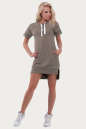 Спортивное платье  бежевого цвета 6004 No1|интернет-магазин vvlen.com
