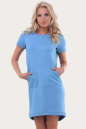 Спортивное платье  голубого цвета 6005 No0|интернет-магазин vvlen.com