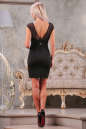 Коктейльное платье футляр черного цвета 2215.47 No2|интернет-магазин vvlen.com