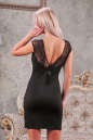 Коктейльное платье футляр черного цвета 2215.47 No3|интернет-магазин vvlen.com