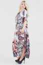Платье оверсайз серого с розовым цвета 2424-3.6 No2|интернет-магазин vvlen.com
