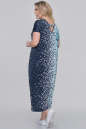 Летнее платье оверсайз синего тона цвета 2665-1.5 No2|интернет-магазин vvlen.com