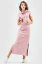 Спортивное платье  темно-розового цвета 6009-1 No1|интернет-магазин vvlen.com