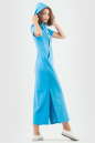 Спортивное платье  голубого цвета 6009-1 No3|интернет-магазин vvlen.com