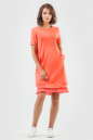 Спортивное платье  оранжевого цвета 6001-2|интернет-магазин vvlen.com