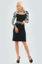 Офисное платье футляр черного цвета 794.2 No0|интернет-магазин vvlen.com