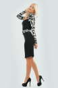 Офисное платье футляр черного цвета 794.2 No1|интернет-магазин vvlen.com