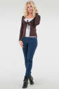 Блуза коричневого цвета 783.17 No1|интернет-магазин vvlen.com