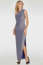 Вечернее платье с открытыми плечами серебристо-синия цвета 2783.98 No2|интернет-магазин vvlen.com