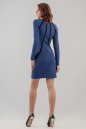 Повседневное платье футляр синего цвета 1875.46 No2|интернет-магазин vvlen.com