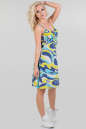 Летнее платье трапеция голубого тона цвета 460.20 No1|интернет-магазин vvlen.com