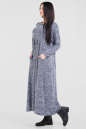 Платье оверсайз серого с синим цвета 2678.17 No1|интернет-магазин vvlen.com