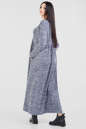 Платье оверсайз серого с синим цвета 2678.17 No2|интернет-магазин vvlen.com