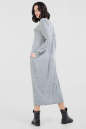 Повседневное платье балахон серого цвета 2673.99 No2|интернет-магазин vvlen.com