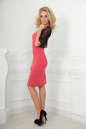 Коктейльное платье футляр розового цвета 2522.47 No1|интернет-магазин vvlen.com