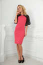 Коктейльное платье футляр розового цвета 2522.47 No2|интернет-магазин vvlen.com