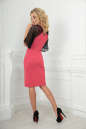 Коктейльное платье футляр розового цвета 2522.47 No3|интернет-магазин vvlen.com