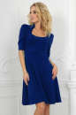 Повседневное платье с расклешённой юбкой электрика цвета 2509.47|интернет-магазин vvlen.com