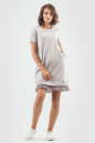 Спортивное платье  светло-серого цвета 6001-2 No0|интернет-магазин vvlen.com