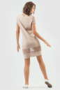 Спортивное платье  бежевого цвета 6003-3 No2|интернет-магазин vvlen.com