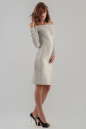 Коктейльное платье футляр серебристого цвета 2624.98 No2|интернет-магазин vvlen.com