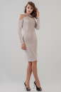 Коктейльное платье футляр серебристо-розового цвета 2625.98 No1|интернет-магазин vvlen.com