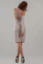 Коктейльное платье футляр серебристо-розового цвета 2625.98 No6|интернет-магазин vvlen.com