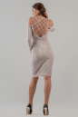 Коктейльное платье футляр серебристо-розового цвета 2625.98 No7|интернет-магазин vvlen.com