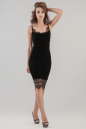 Коктейльное платье-комбинация черного цвета 2628.26 No0|интернет-магазин vvlen.com