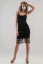 Коктейльное платье-комбинация черного цвета 2628.26 No1|интернет-магазин vvlen.com