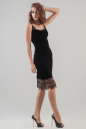 Коктейльное платье-комбинация черного цвета 2628.26 No2|интернет-магазин vvlen.com