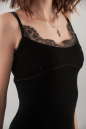 Коктейльное платье-комбинация черного цвета 2628.26 No3|интернет-магазин vvlen.com