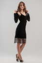 Коктейльное платье-комбинация черного цвета 2628.26 No6|интернет-магазин vvlen.com