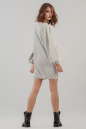 Коктейльное платье оверсайз серебристого цвета 2632.98 No3|интернет-магазин vvlen.com