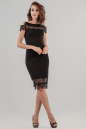 Коктейльное платье футляр черного цвета 2634.47 No1|интернет-магазин vvlen.com