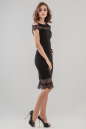 Коктейльное платье футляр черного цвета 2634.47 No2|интернет-магазин vvlen.com