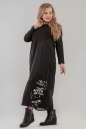 Платье балахон черного цвета 2636.79  No2|интернет-магазин vvlen.com